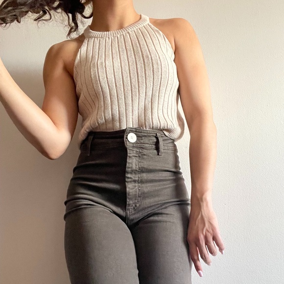 knitted tank top S - Picture 1 of 4
